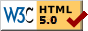 Valid HTML 5
